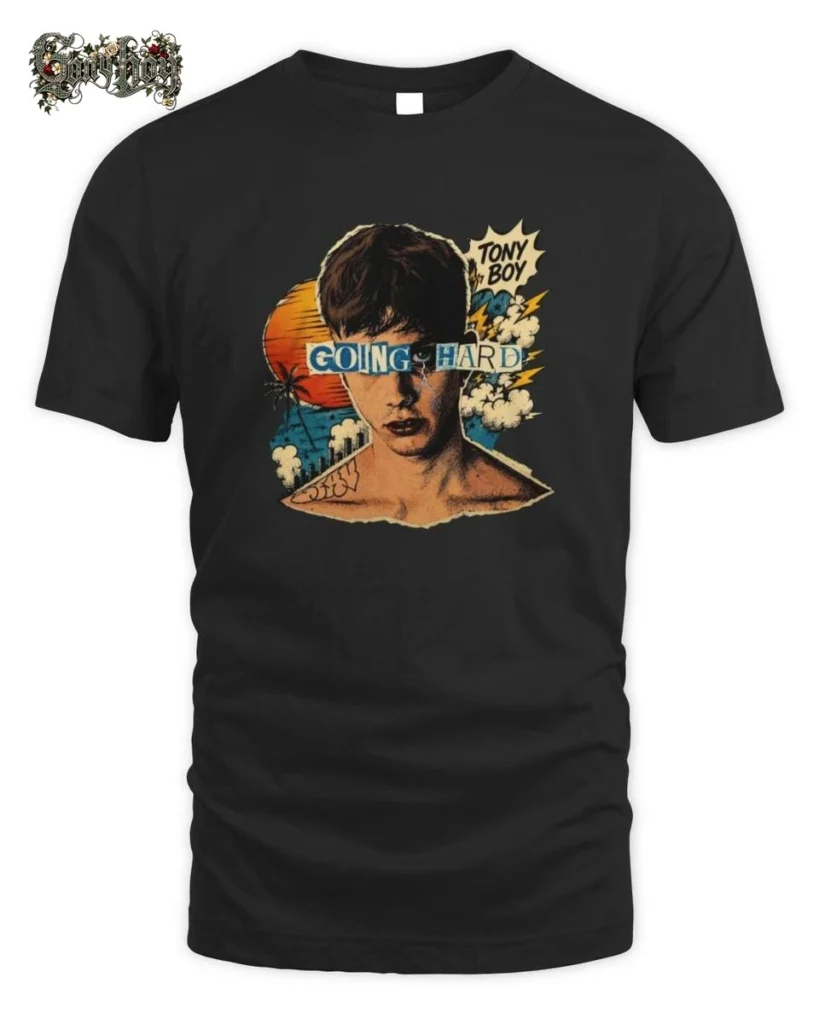 Tony Boy Going Hard Comic Portrait T-Shirt