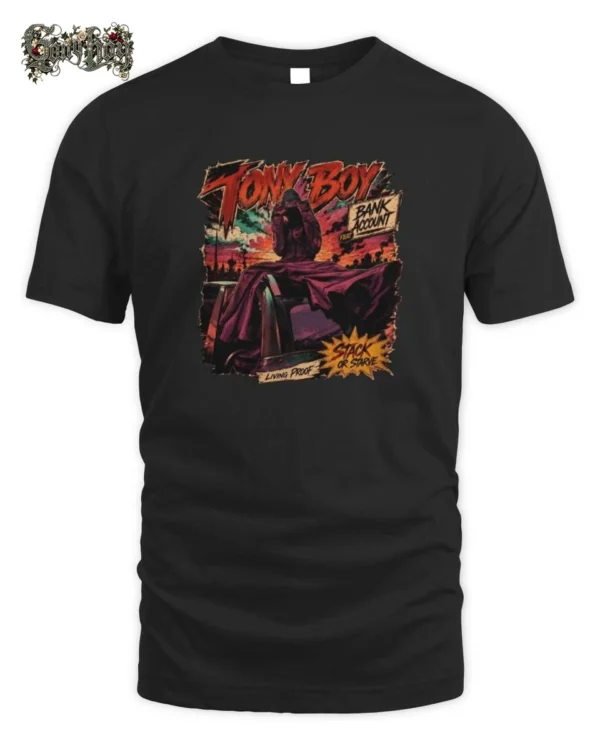 Tony Boy Stack Or Starve Streetwear T-Shirt